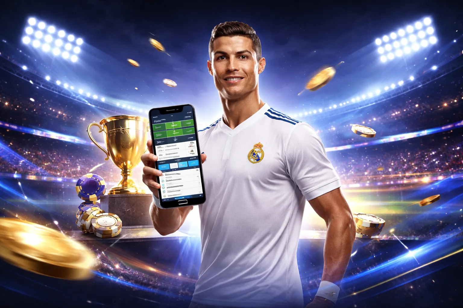Banner chính bongdafun với các trận đấu thể thao và ưu đãi